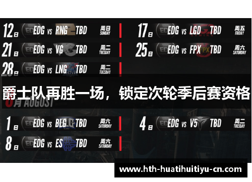 爵士队再胜一场，锁定次轮季后赛资格